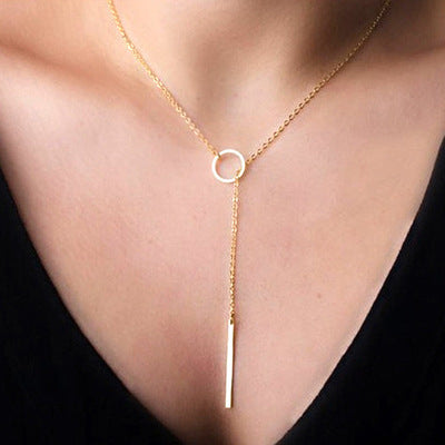 Fashionable Metal Punk European Style Short Necklace Chain for Women