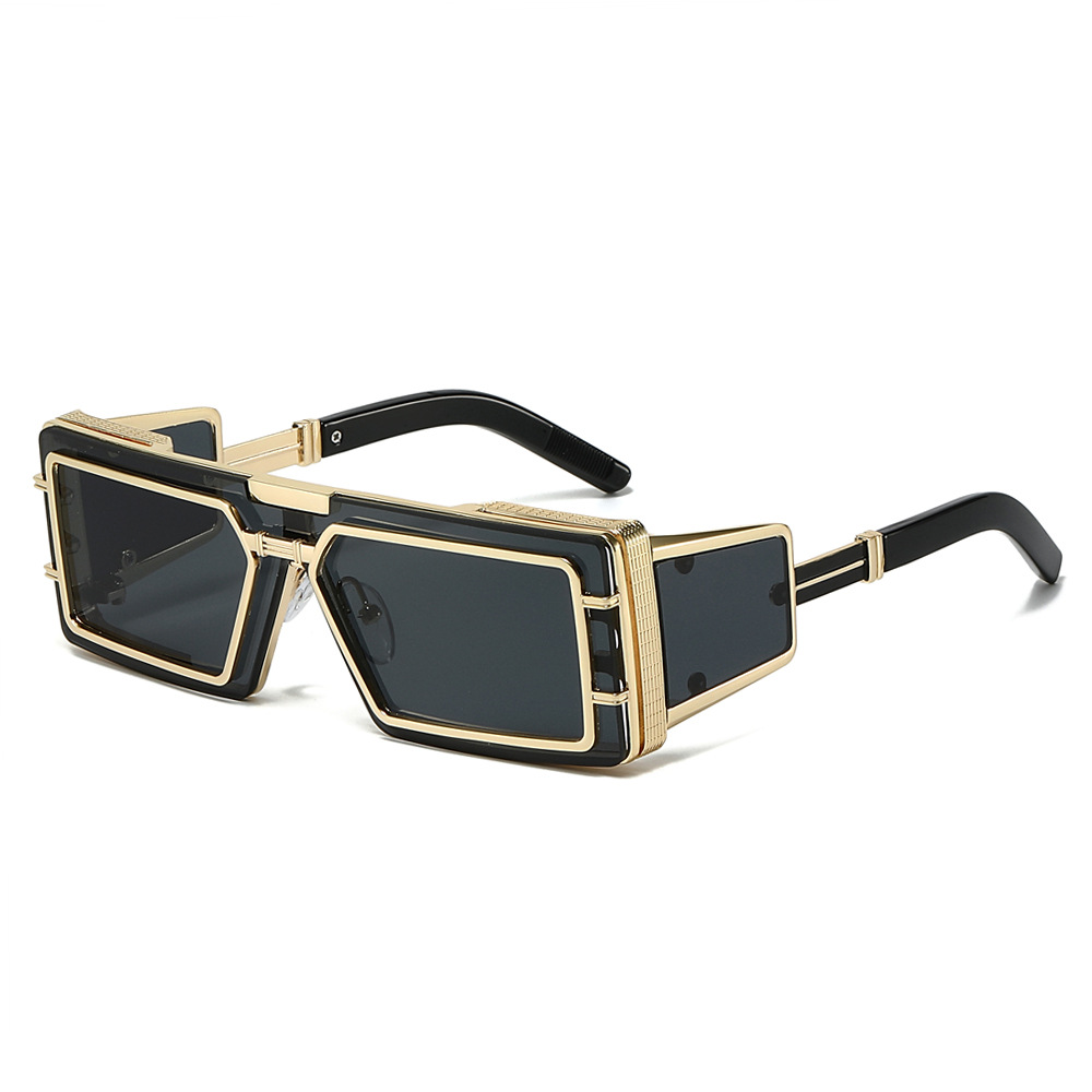 European and American fashion sunglasses for men, punk style, high-end sunglasses for men, cross-border wholesale shades