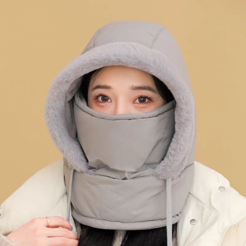 Cold-proof scarf all-in-one hat Lei Feng hat winter electric vehicle warmer artifact windproof mask thickened hat wholesale