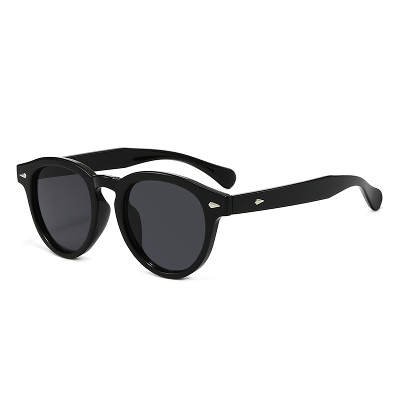 Hot style 5095 retro rice nail European and American round sunglasses wearable myopia glasses INS Korean version anti-blue light glasses